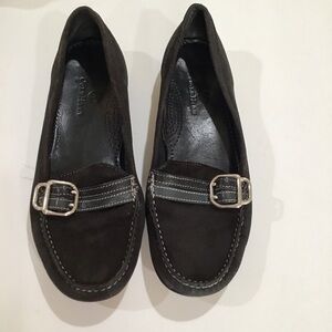 Cole Haan leather slip on loafers size 7.5 B Black flats